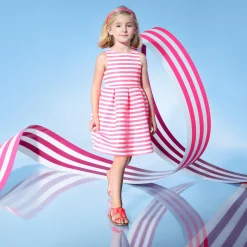 Jacadi Nu-pieds enfant fille en cuir verni - ROSE FLUO