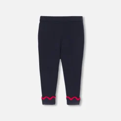 Jacadi Pantalon bébé fille en tricot - marine MARINE JACADI
