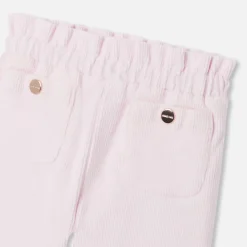 Jacadi Pantalon bébé fille en velours - rose poudre ROSE POUDRE JACADI New