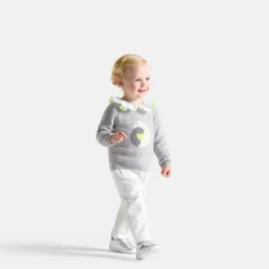Jacadi Pantalon bébé fille en velours - blanc doux BLANC DOUX JACADI Clearance