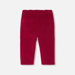 Jacadi Pantalon bébé garçon en velours - POURPRE Discount