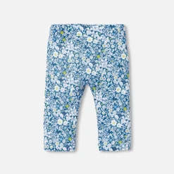 Jacadi Pantalon confort bébé fille en Tissu Liberty - lore BLEU/MULTICO Discount