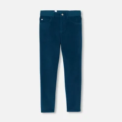 Jacadi Pantalon enfant garçon en velours côtelé - PETROLE Outlet
