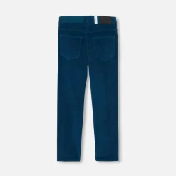 Jacadi Pantalon enfant garçon en velours côtelé - PETROLE Outlet