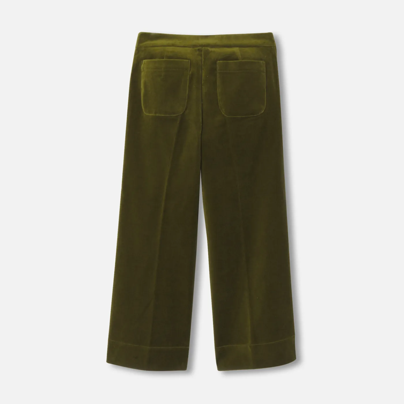 Jacadi Pantalon large enfant fille en velours - VERT OLIVE Discount