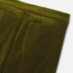 Jacadi Pantalon large enfant fille en velours - VERT OLIVE Discount