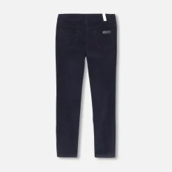 Jacadi Pantalon slim en velours enfant fille - marine MARINE JACADI Clearance