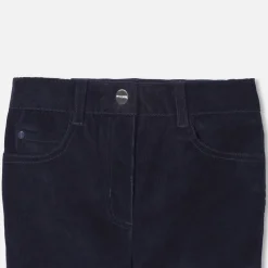 Jacadi Pantalon slim en velours enfant fille - marine MARINE JACADI Clearance