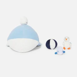 Jacadi Peluche d'activités baleine - BLANC/BLEU Clearance