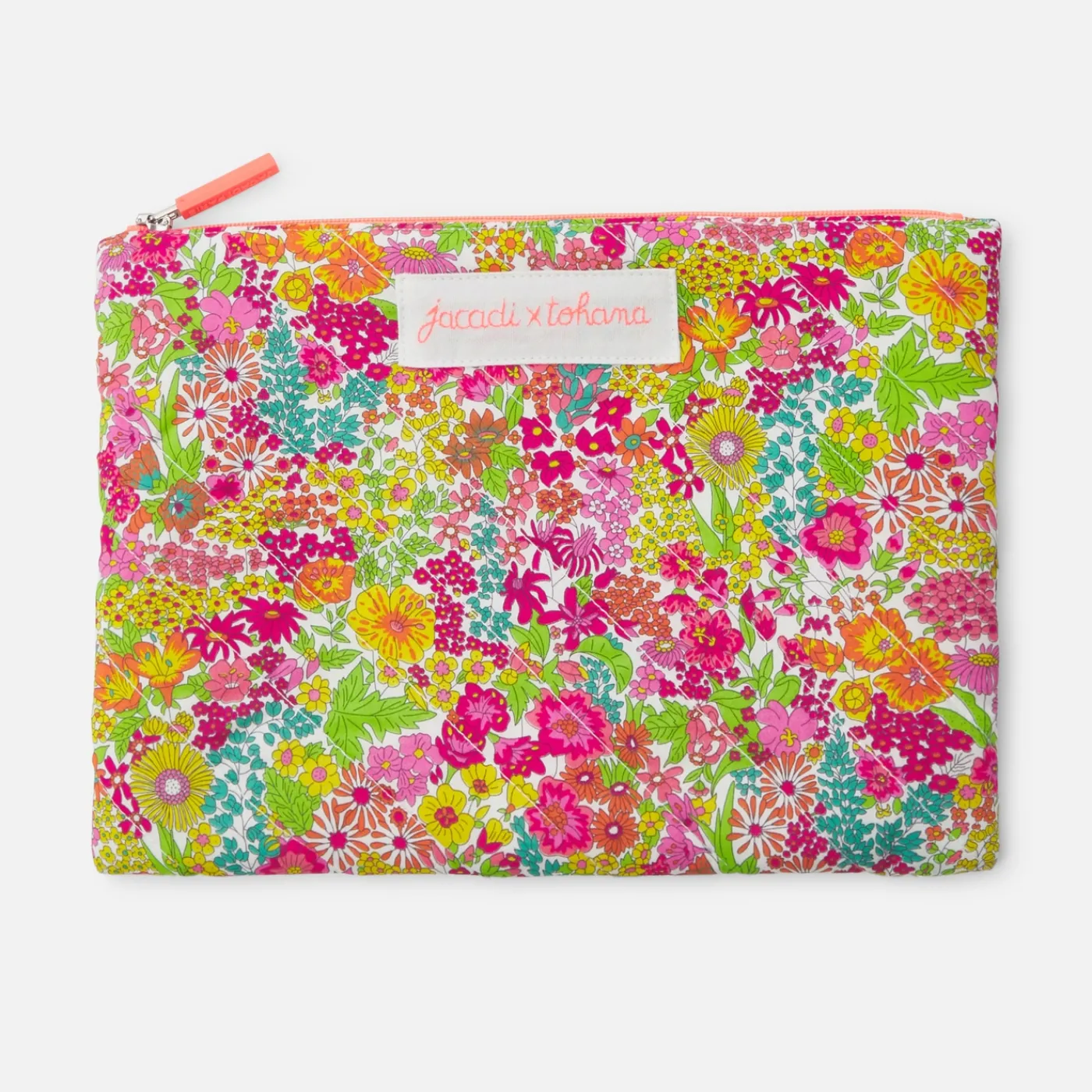 Jacadi Pochette en tissu Liberty - x Tohana - BLANC/CORAIL New