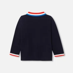 Jacadi Polo bébé garçon manches longues - marine MARINE JACADI Clearance