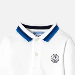 Jacadi Polo bébé garçon manches longues - blanc BLANC JACADI Discount