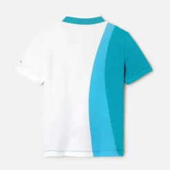 Jacadi Polo enfant garçon en piqué de coton - lore BLANC/MULTICO Outlet