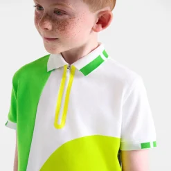 Jacadi Polo enfant garçon en piqué de coton - lore BLANC/MULTICO New