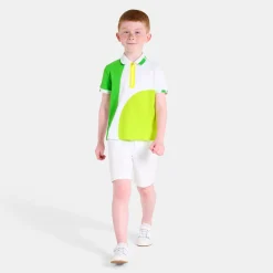 Jacadi Polo enfant garçon en piqué de coton - lore BLANC/MULTICO New
