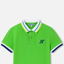 Jacadi Polo manches courtes enfant garçon - VERT TREFLE New
