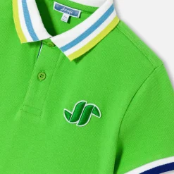 Jacadi Polo manches courtes enfant garçon - VERT TREFLE New