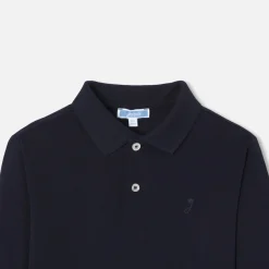 Jacadi Polo manches longues enfant garçon - marine MARINE JACADI