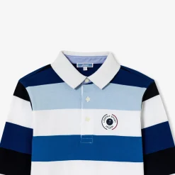 Jacadi Polo manches longues enfant garçon - lore BLEU/MULTICO Sale