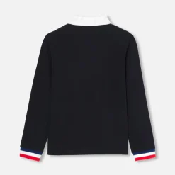 Jacadi Polo manches longues enfant garçon - marine MARINE JACADI