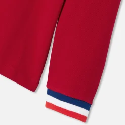 Jacadi Polo manches longues enfant garçon - ROUGE BRIQUE Hot