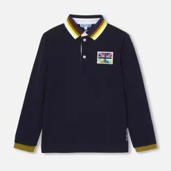Jacadi Polo manches longues enfant garçon - marine MARINE JACADI Online