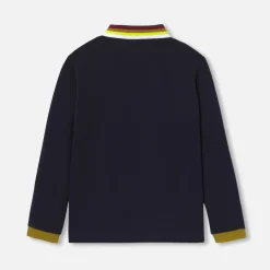 Jacadi Polo manches longues enfant garçon - marine MARINE JACADI Online