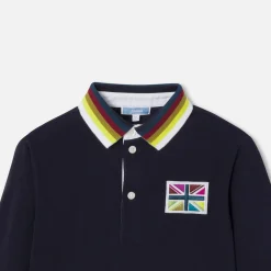 Jacadi Polo manches longues enfant garçon - marine MARINE JACADI Online