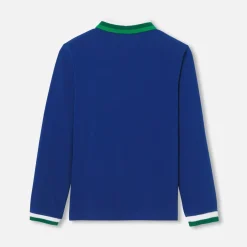Jacadi Polo manches longues enfant garçon - BLEU RIVAGE Hot
