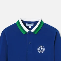 Jacadi Polo manches longues enfant garçon - BLEU RIVAGE Hot