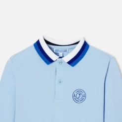 Jacadi Polo manches longues enfant garçon - bleu clair BLEU CLAIR JACADI Hot