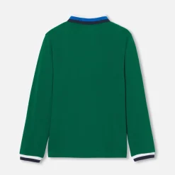 Jacadi Polo manches longues enfant garçon - VERT FONCE Sale