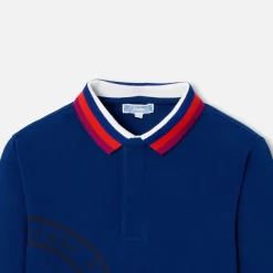 Jacadi Polo manches longues enfant garçon - BLEU FONCE Online