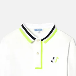 Jacadi Polo manches longues enfant garçon - blanc BLANC JACADI Online