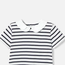 Jacadi Polo rayé enfant fille - BLANC/MARINE Clearance