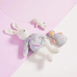 Jacadi Poupée Joséphine en tissu Liberty - lore BLANC/MULTICO