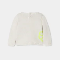 Jacadi Pull bébé fille à fleurs rebrodées - blanc doux BLANC DOUX JACADI Discount