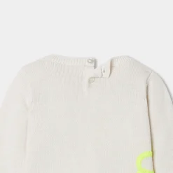 Jacadi Pull bébé fille à fleurs rebrodées - blanc doux BLANC DOUX JACADI Discount