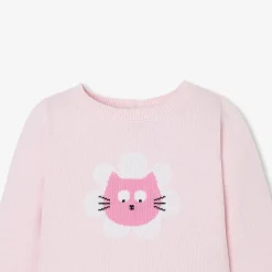 Jacadi Pull bébé fille Intarsia - rose poudre ROSE POUDRE JACADI New