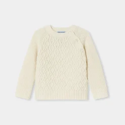 Jacadi Pull bébé garçon - blanc doux BLANC DOUX JACADI Clearance