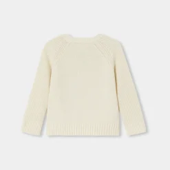 Jacadi Pull bébé garçon - blanc doux BLANC DOUX JACADI Clearance