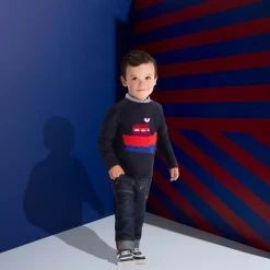 Jacadi Pull bébé garçon en tricot - marine MARINE JACADI Online