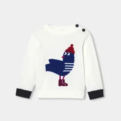 Jacadi Pull bébé garçon en tricot - blanc doux BLANC DOUX JACADI Hot