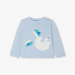 Jacadi Pull bébé garçon Intarsia fantaisie - NUAGE