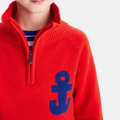Jacadi Pull camionneur enfant garçon - ROUGE VIF Outlet