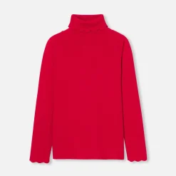 Jacadi Pull col roulé enfant fille - rouge ROUGE JACADI New