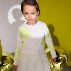 Jacadi Pull court enfant fille - blanc doux BLANC DOUX JACADI New