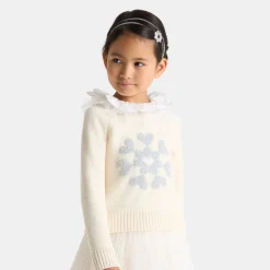 Jacadi Pull enfant fille en cachemire - blanc doux BLANC DOUX JACADI Discount
