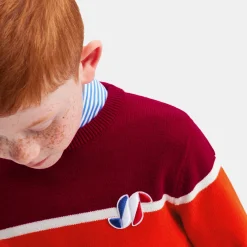 Jacadi Pull enfant garçon color block - MARINE/ROUGE Clearance