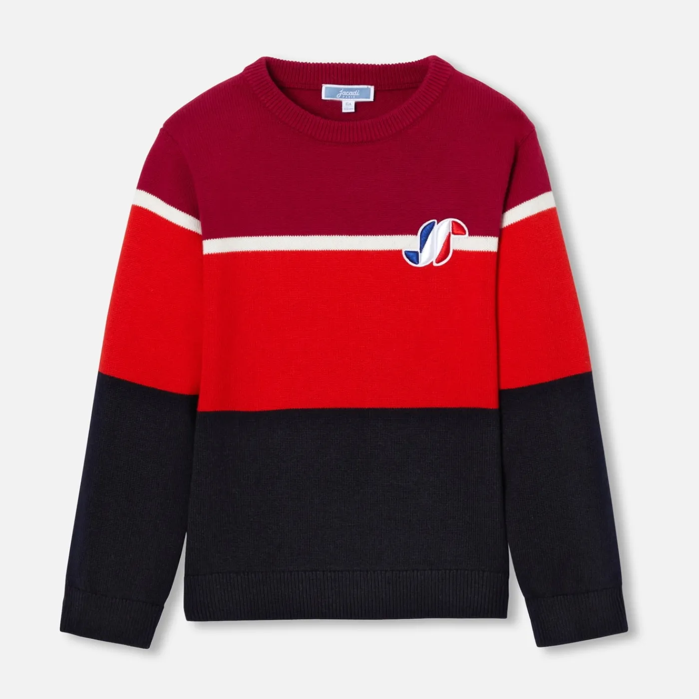 Jacadi Pull enfant garçon color block - MARINE/ROUGE Clearance